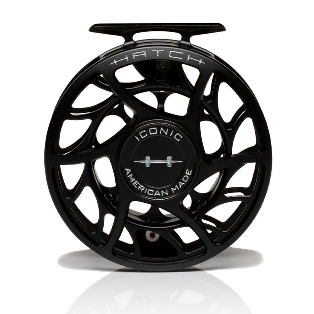 Hatch Iconic Fly Reel 7 Plus in Black Silver